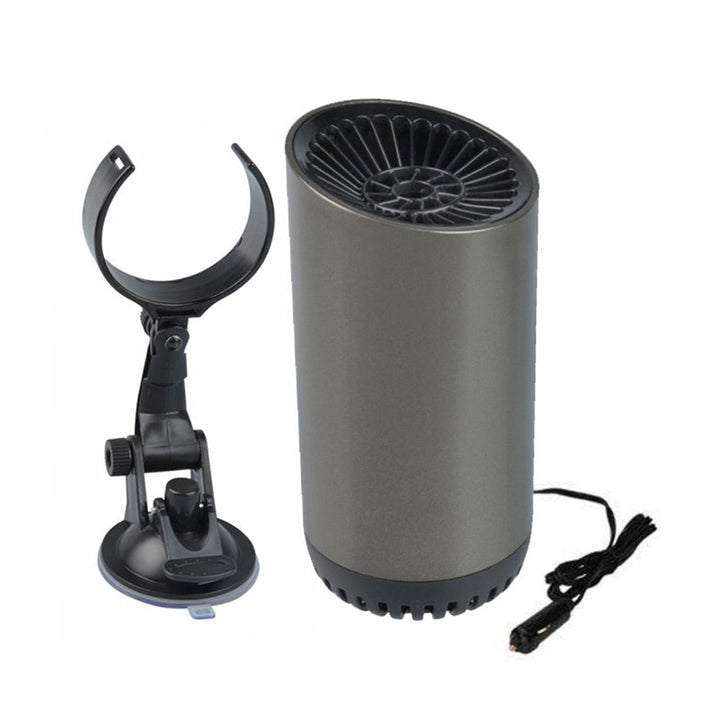 Afbeelding van de 12V autoverwarmer die snel de voorruit ontdooit, zorgt voor veiligheid en comfort in de auto.