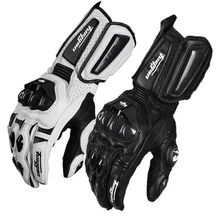 Unisex winter motorhandschoenen met wind- en waterdichte bescherming, carbon knokkel en touchscreen functie.