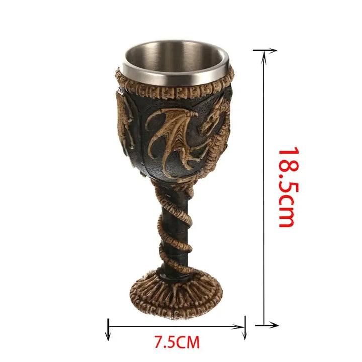 Bijzondere middeleeuwse mok, hét Vaderdag cadeau voor mannen. Stoere viking drinkbeker.