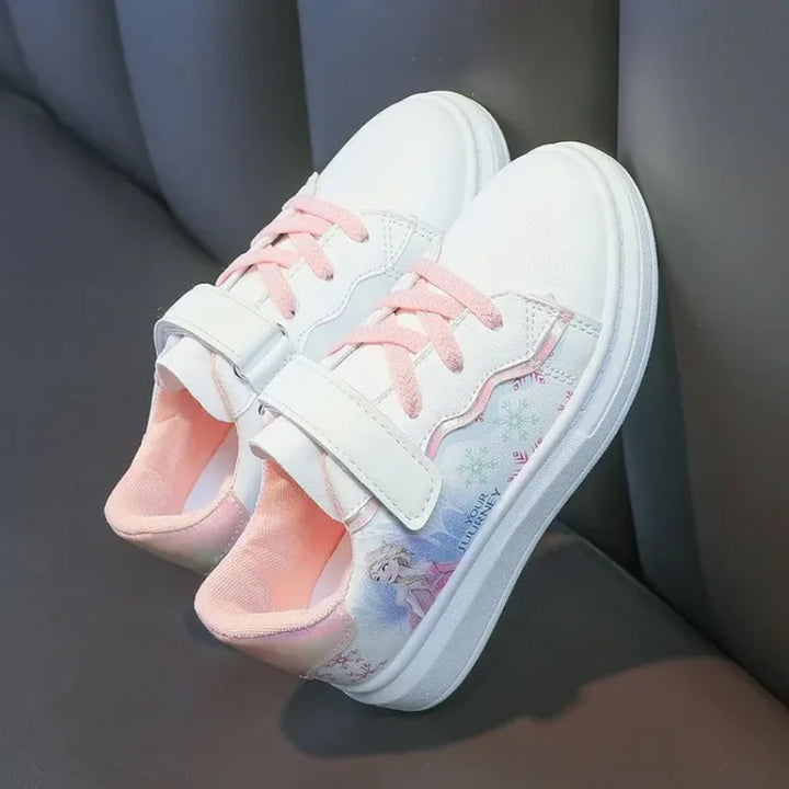 Duurzame Frozen Elsa meisjes sportschoenen, lichtgewicht peutersneakers, geschikt voor actieve kinderen.