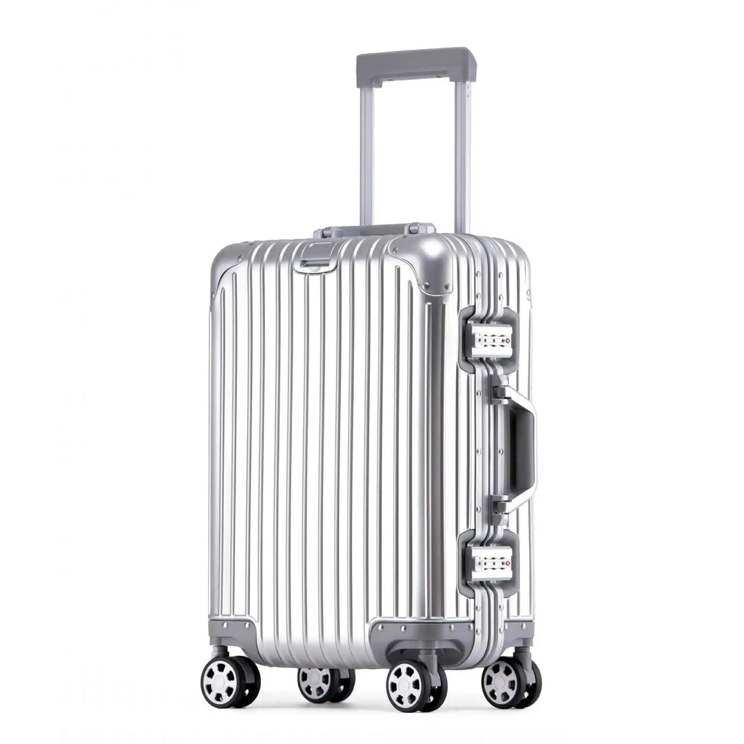 Robuuste Tirana aluminium-magnesium koffer, de ideale hardcase bagage voor stijlvol en zorgeloos reizen.