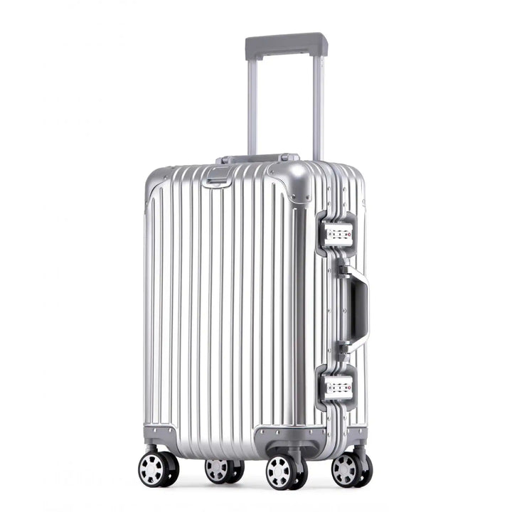 Robuuste Tirana aluminium-magnesium koffer, de ideale hardcase bagage voor stijlvol en zorgeloos reizen.