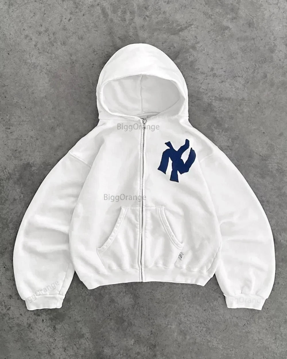 Comfortabel unisex hoodievest van zacht materiaal, ideaal als loungekleding of casual outfit.