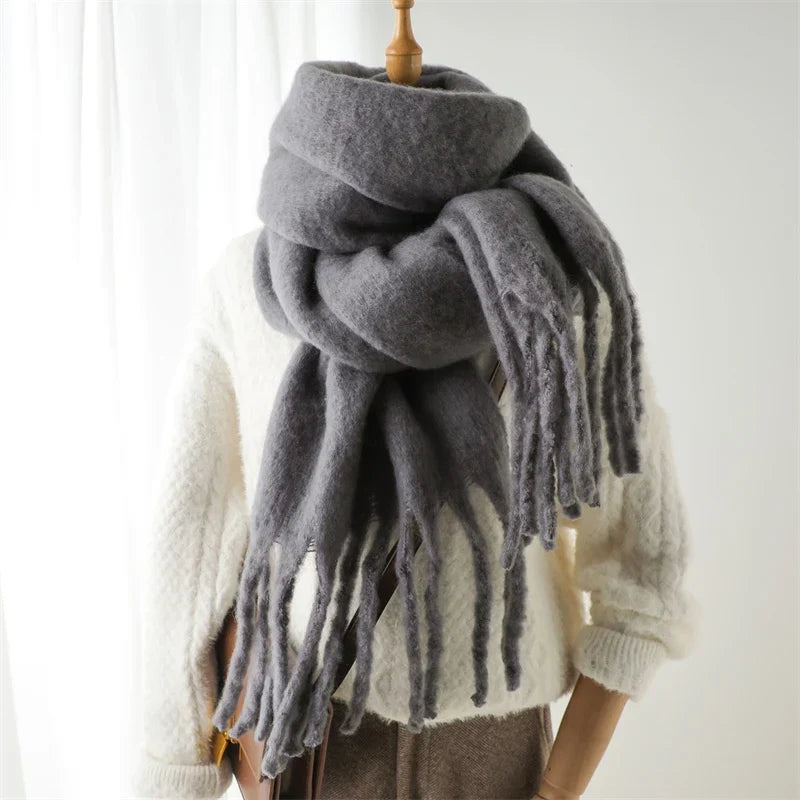 Warme en comfortabele unisex sjaal met kasjmier look. Essentieel accessoire tegen de winterse kou.