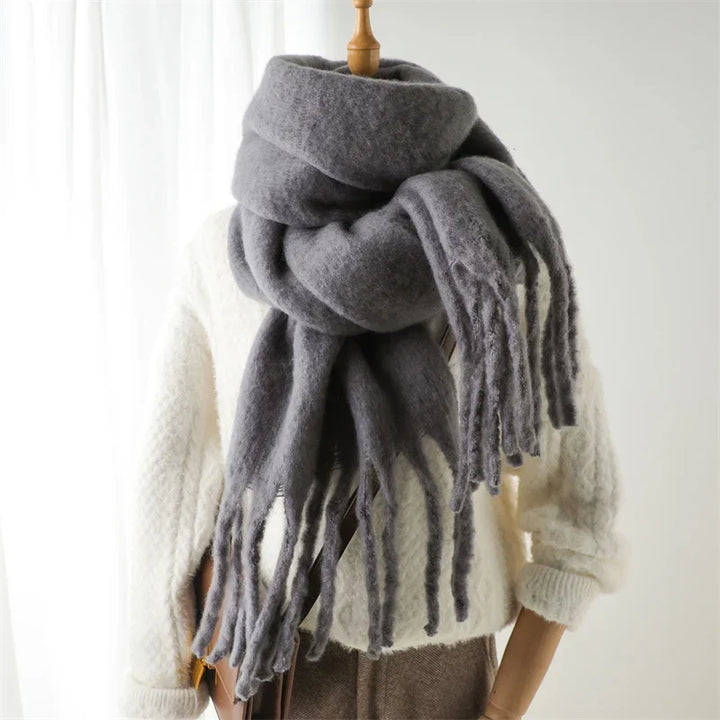 Warme en comfortabele unisex sjaal met kasjmier look. Essentieel accessoire tegen de winterse kou.