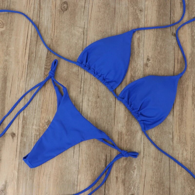 Zonnebikini met Microtan technologie, voorkomt witte lijnen en zorgt voor egale bruining, dames strandmode.