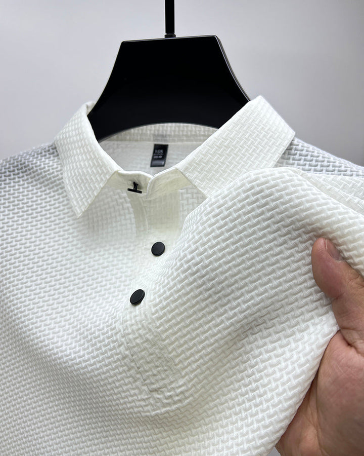 Trendy herenkleding: poloshirt Finn, ademend en stijlvol voor elke gelegenheid.