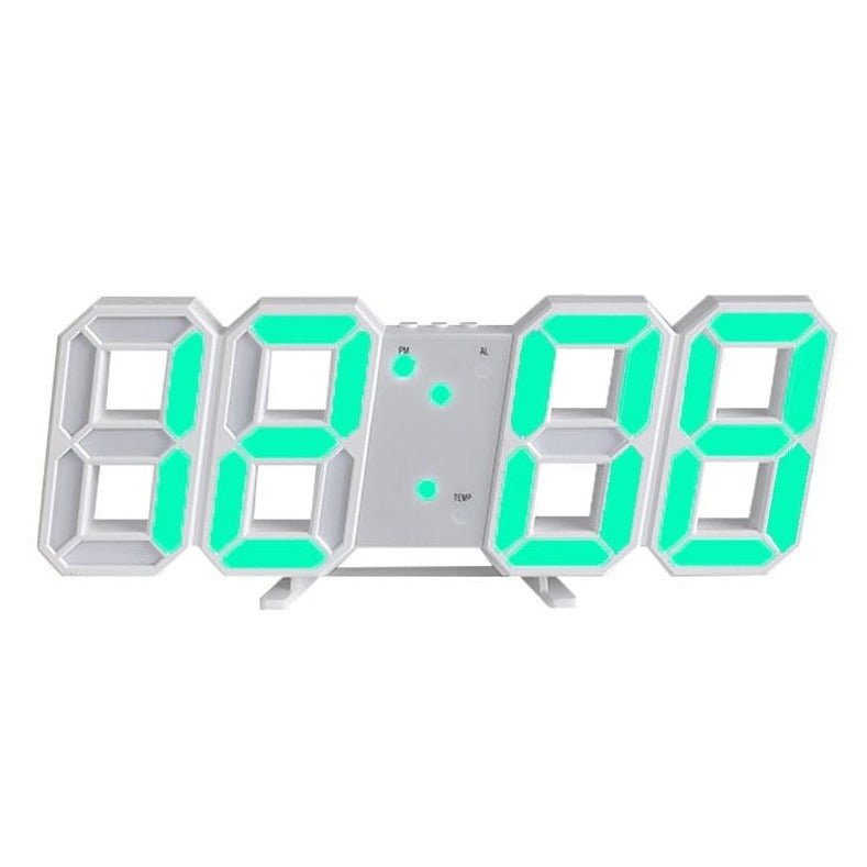SANDSBERGORIGINALS digitale 3D wandklok, dimbaar, verhoogt elke ruimte.