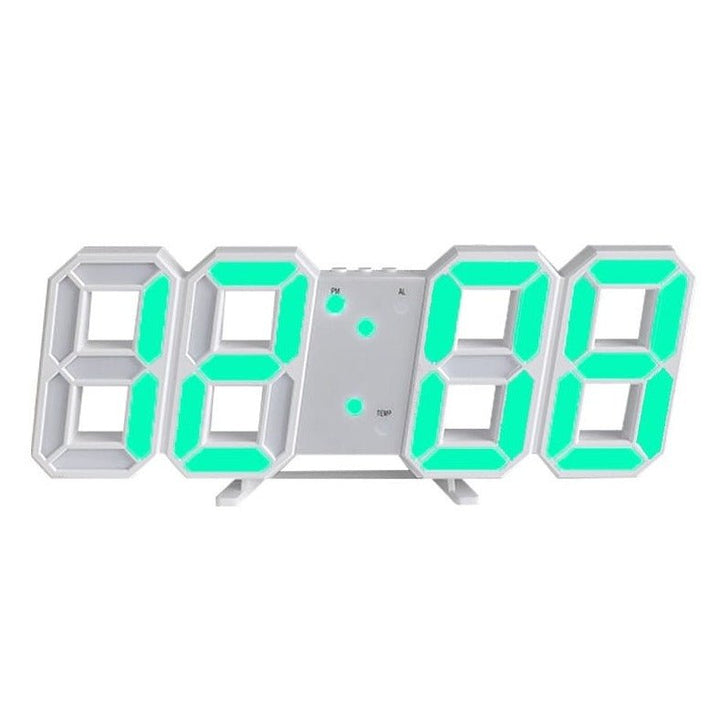 SANDSBERGORIGINALS digitale 3D wandklok, dimbaar, verhoogt elke ruimte.