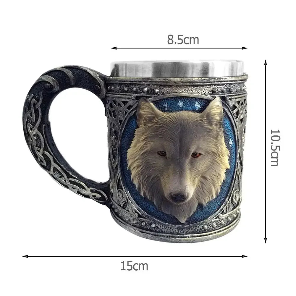 Themamok: unieke middeleeuwse mok, perfect als Vaderdag cadeau. Stoere viking beker voor heren drinkgerei.