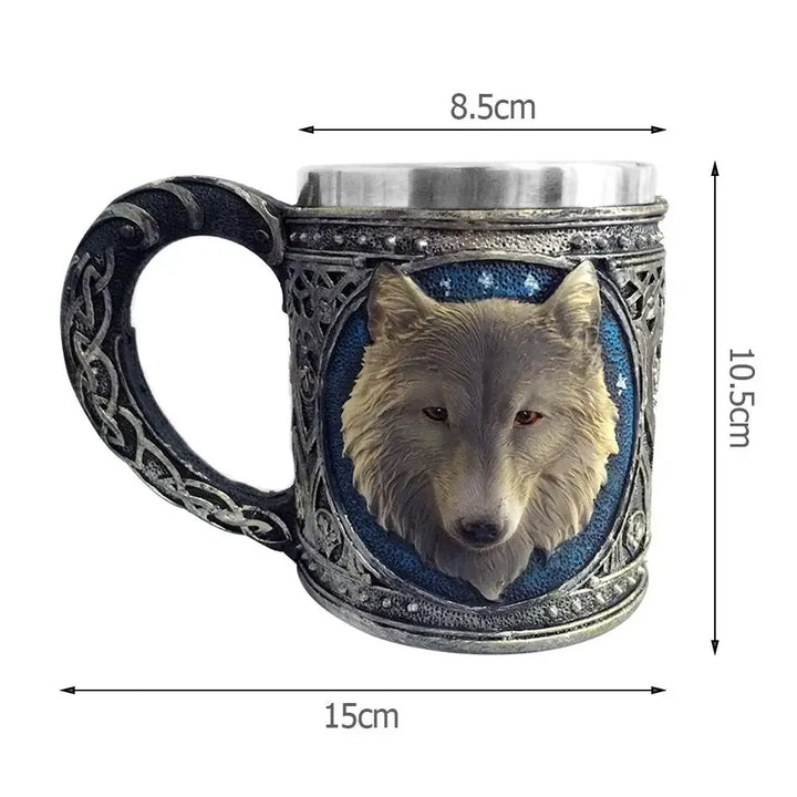 Themamok: unieke middeleeuwse mok, perfect als Vaderdag cadeau. Stoere viking beker voor heren drinkgerei.