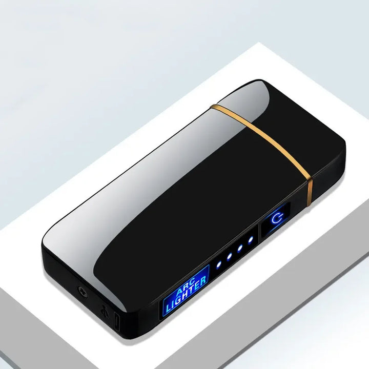 Moderne oplaadbare USB plasma aansteker, winddicht en vlamloos. Ideaal gadget.