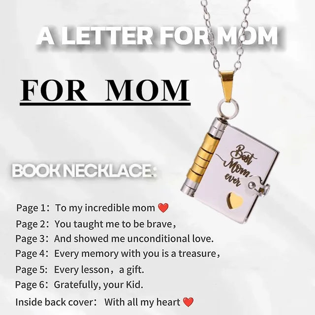 Unieke gouden boek hanger, persoonlijk cadeau voor dochter of kleindochter.