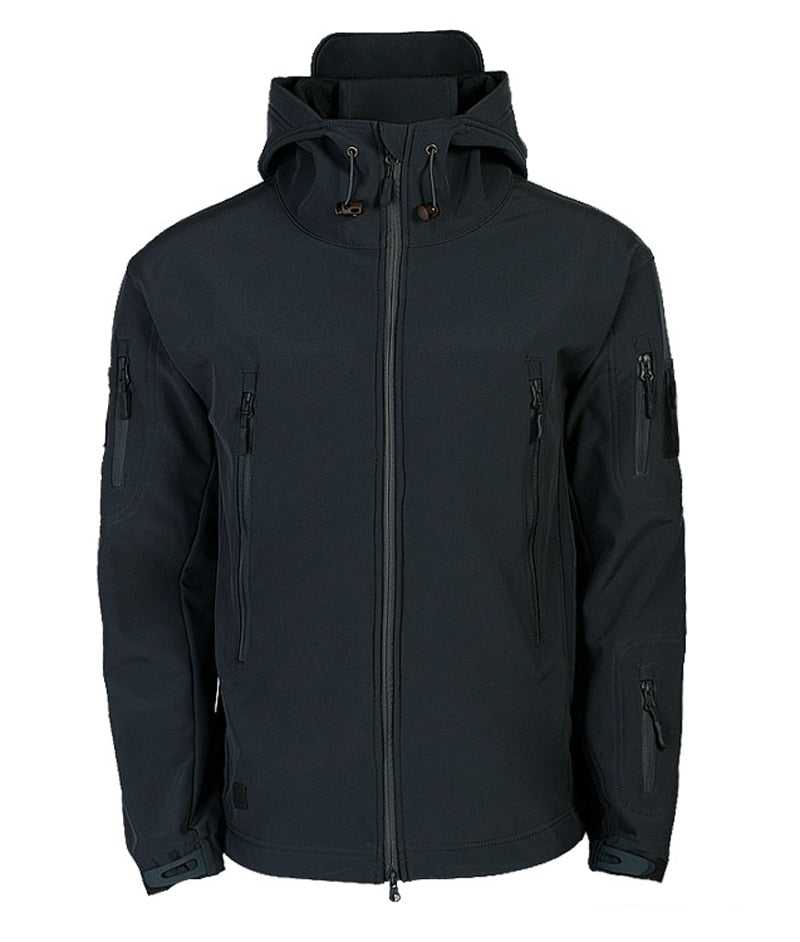 Heren winddichte army jas in camouflageprint, waterafstotend najaarsjack voor outdoor activiteiten.