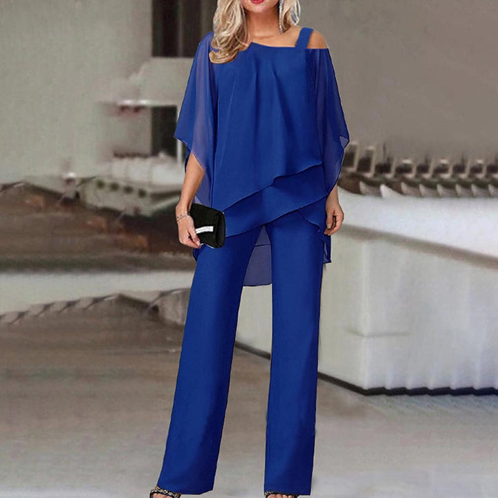 Elegante tweedelige dames set, chique en stijlvolle outfit voor vrouwen. Comfortabele dameskleding voor elke gelegenheid.