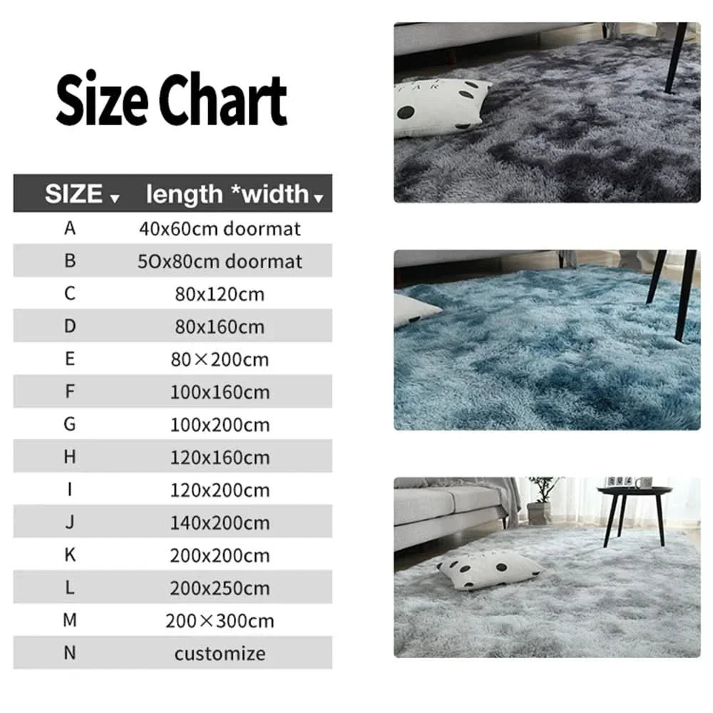 Veelzijdig luxe kunstbont vloerkleed, zacht gradient design. Perfect voor huiskamer, slaapkamer of kantoor.