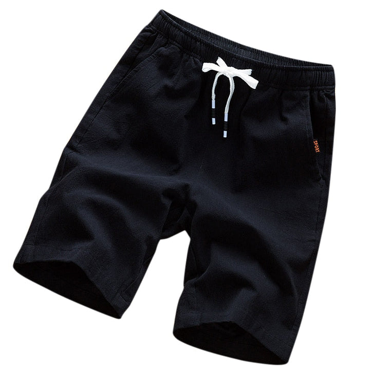 Comfortabele heren korte broek met elastische taille voor zomerse dagen, perfect voor een casual look.
