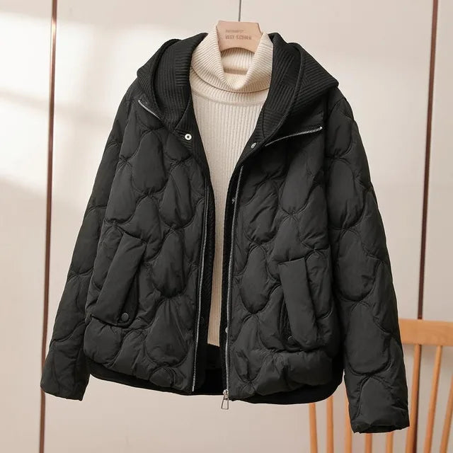 Nieuwe collectie: Trendy dames pufferjas, perfect voor zowel herfst als winter, biedt ultiem comfort.
