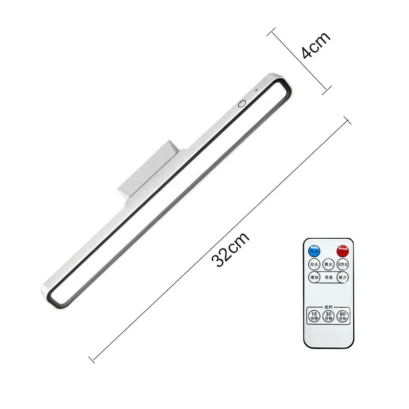 Elegante dimbare LED-tafellamp, oplaadbaar en verstelbaar, voor een modern interieur.