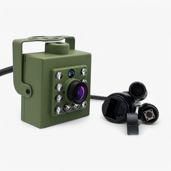 Geavanceerde vogelcamera met HD-beeld, WLAN connectiviteit en weerbestendigheid voor optimale nestobservatie buiten.