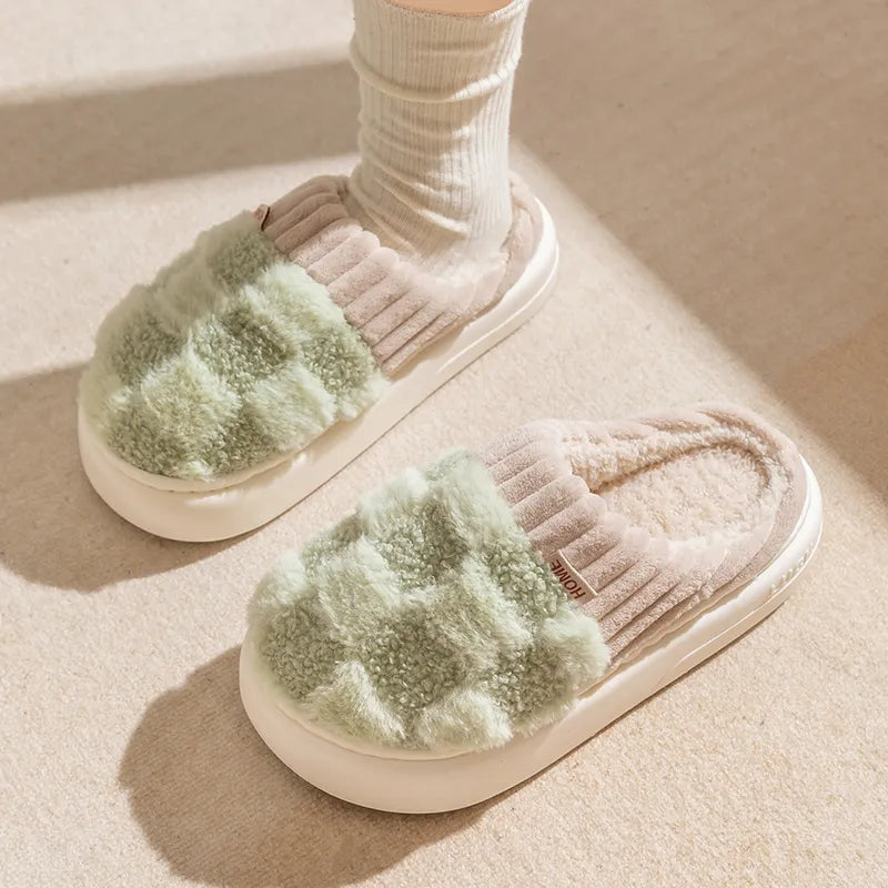 Warme heren pantoffels, dik en comfortabel. Zachte huis schoenen met antislipzool, perfect voor thuis.
