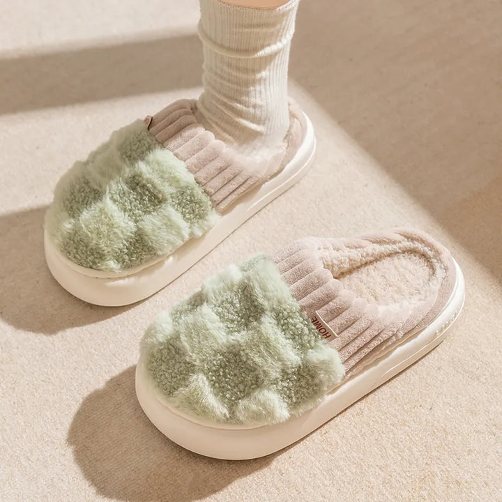 Warme heren pantoffels, dik en comfortabel. Zachte huis schoenen met antislipzool, perfect voor thuis.