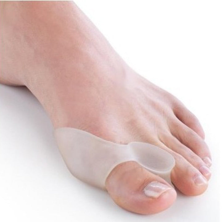 Set van uniseks hallux valgus teenbeschermers van siliconen, ideaal voor bunion ondersteuning en comfort.