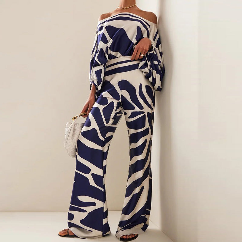Chique satijnen dames outfit in regenboogkleuren; modieus en uniek voor feestjes en zomeroutfits.