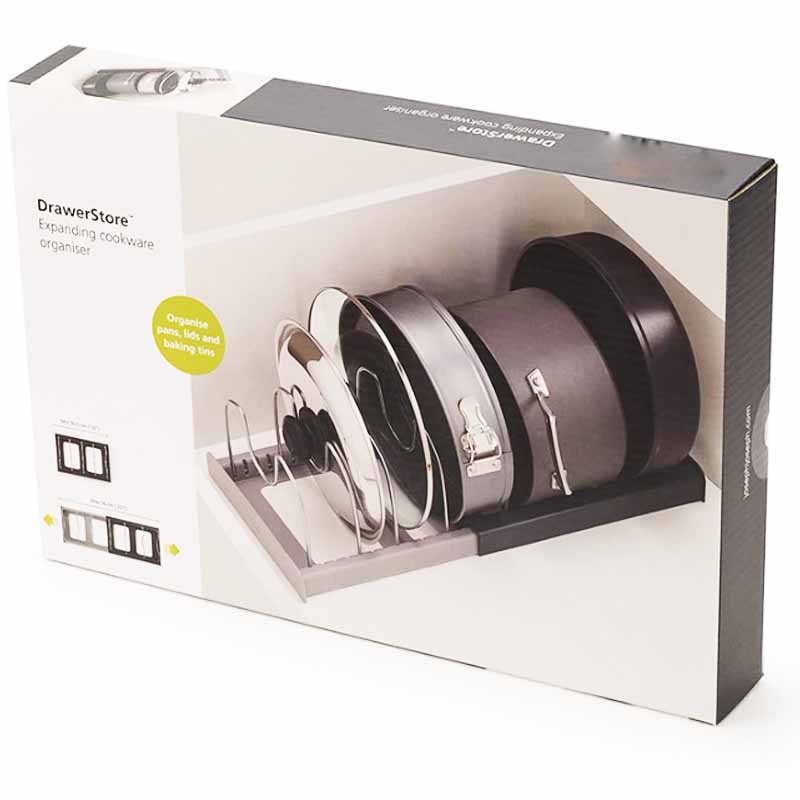 Maak je keuken netjes met deze pottenhouder & kookgerei organizer. Perfect voor ruimtebesparend opbergen.