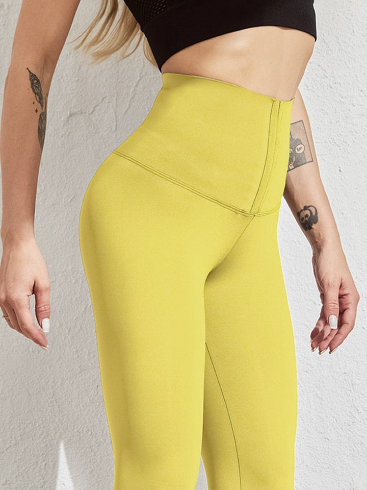 Yoga dames legging, hoge taille, stretch, met trendy corset voor elke pose.