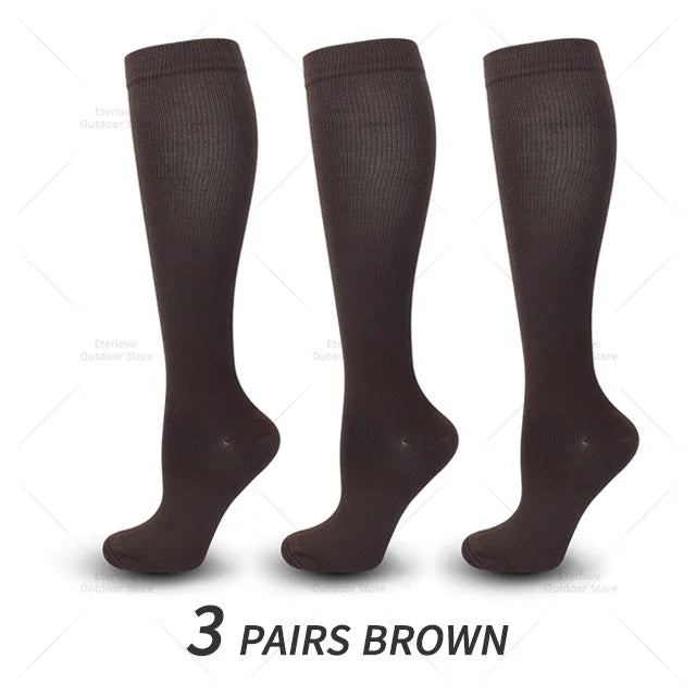 FitSupport compressiesokken (3 stuks), kniehoog. Biedt gerichte compressie voor sporters en actievelingen.