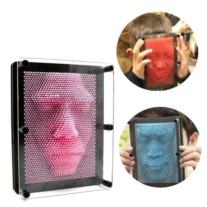 3D-Pin-Kunstspel; ontspannend en creatief cadeau voor jong en oud. Bevordert fijne motoriek.