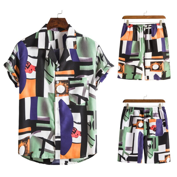 Stijlvolle en comfortabele heren Hawaï set, perfecte zomer outfit voor warme dagen en feesten.