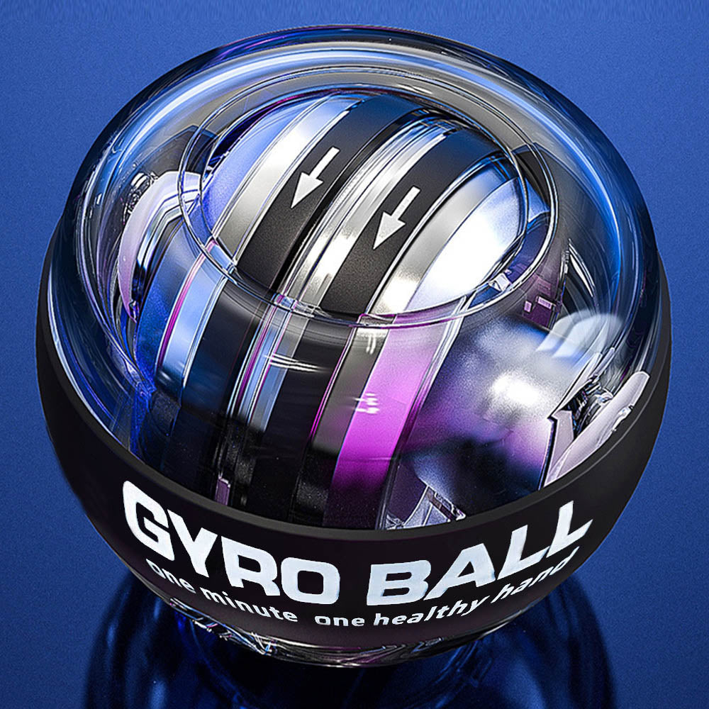 LED Powerball gyroscoop krachttrainer voor polsen & onderarmen, ideaal voor fitness & spiertraining.