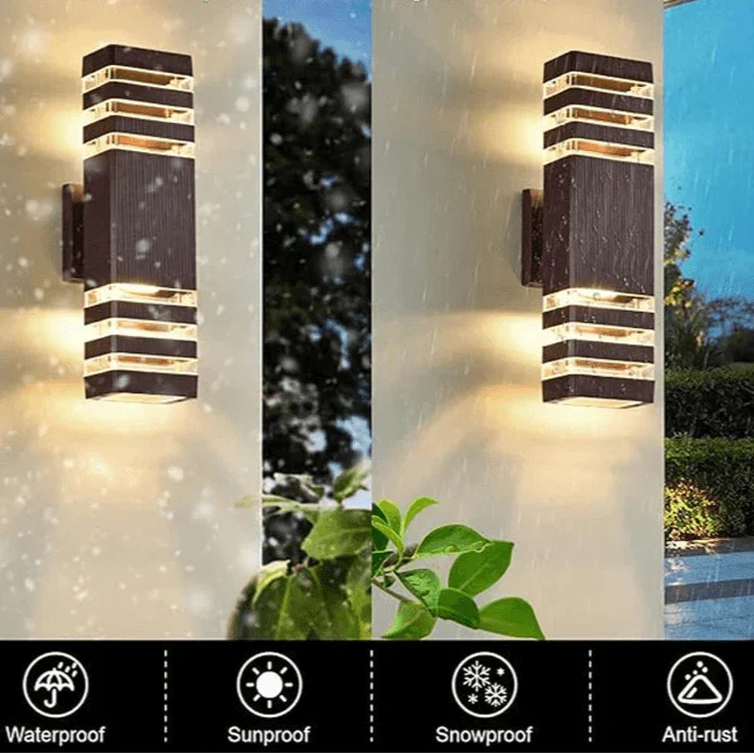 Strakke design wandlamp, LED up down verlichting creëert sfeervolle accenten op uw moderne woning.