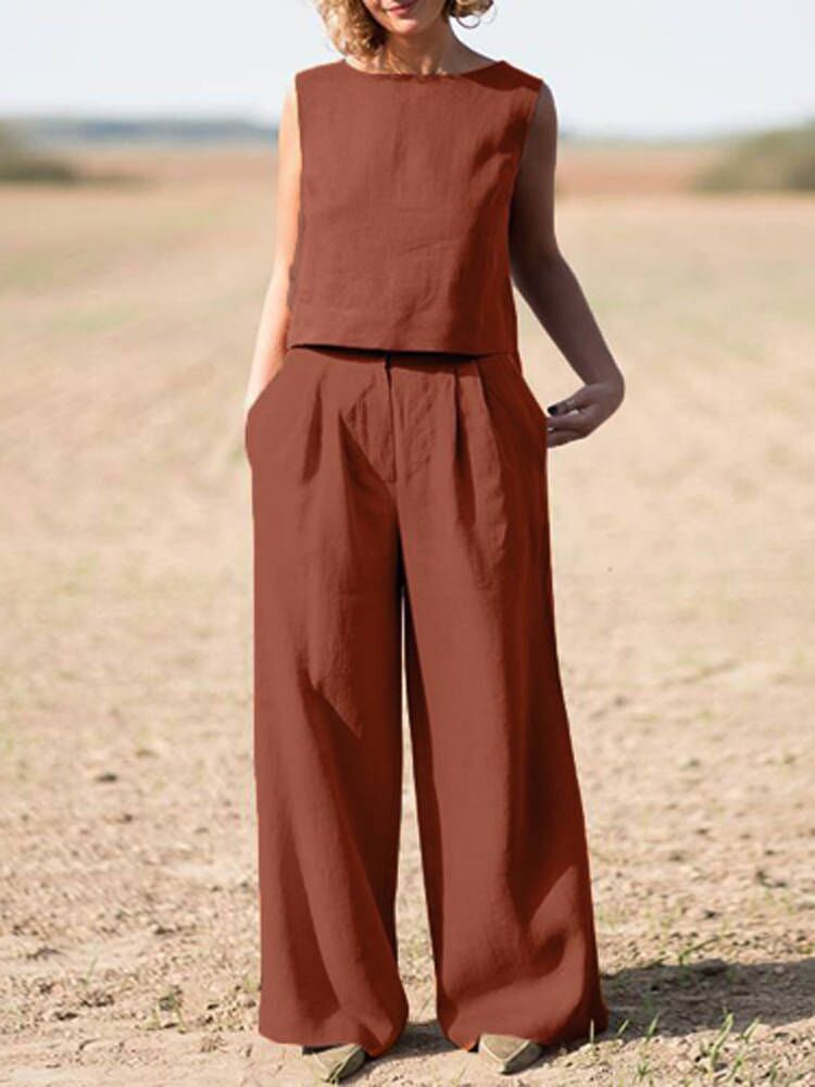Modieus bohemian dames 2-delig pak voor de zomer; comfortabele, luchtige kleding set voor vrouwen.