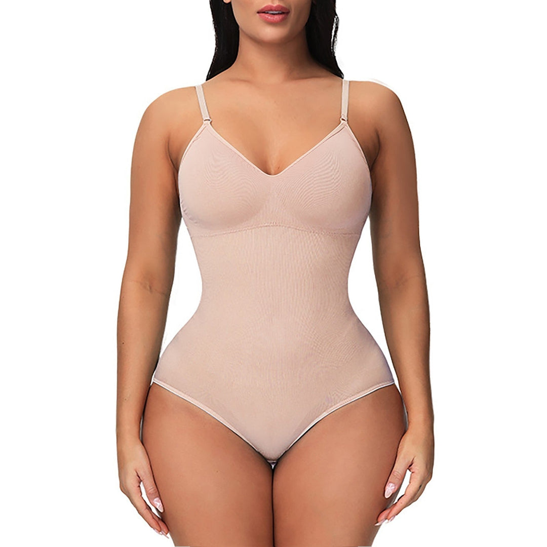 Dames body shaper met open buste, te combineren met eigen beha, voor optimale ondersteuning en figuurcorrectie.