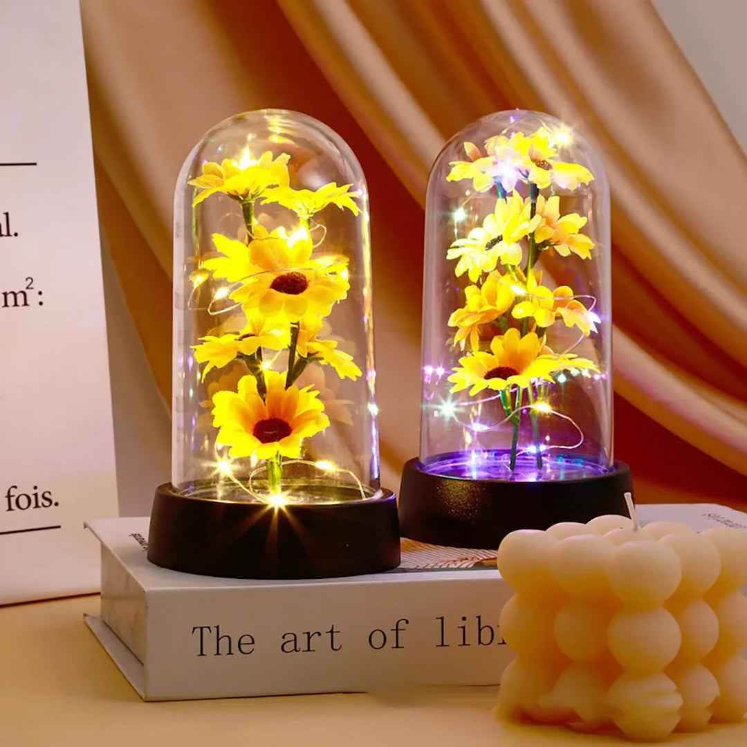 Prachtige zonnebloem decoratie set voor een vrolijk interieur. Brengt geluk en warmte in huis.