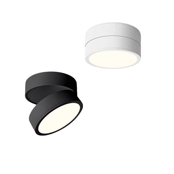 Stijlvolle witte LED plafondlamp met verstelbare spots, ideaal voor moderne woonkamer verlichting.