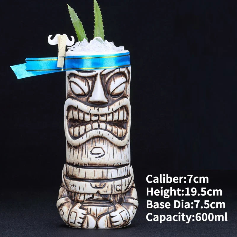 Exclusieve handgemaakte cocktail mok, vrolijk en uniek design.