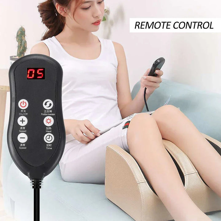 Comfortabele elektrische voetmassager met warmte & shiatsu voor ontspanning van voeten na een lange dag.