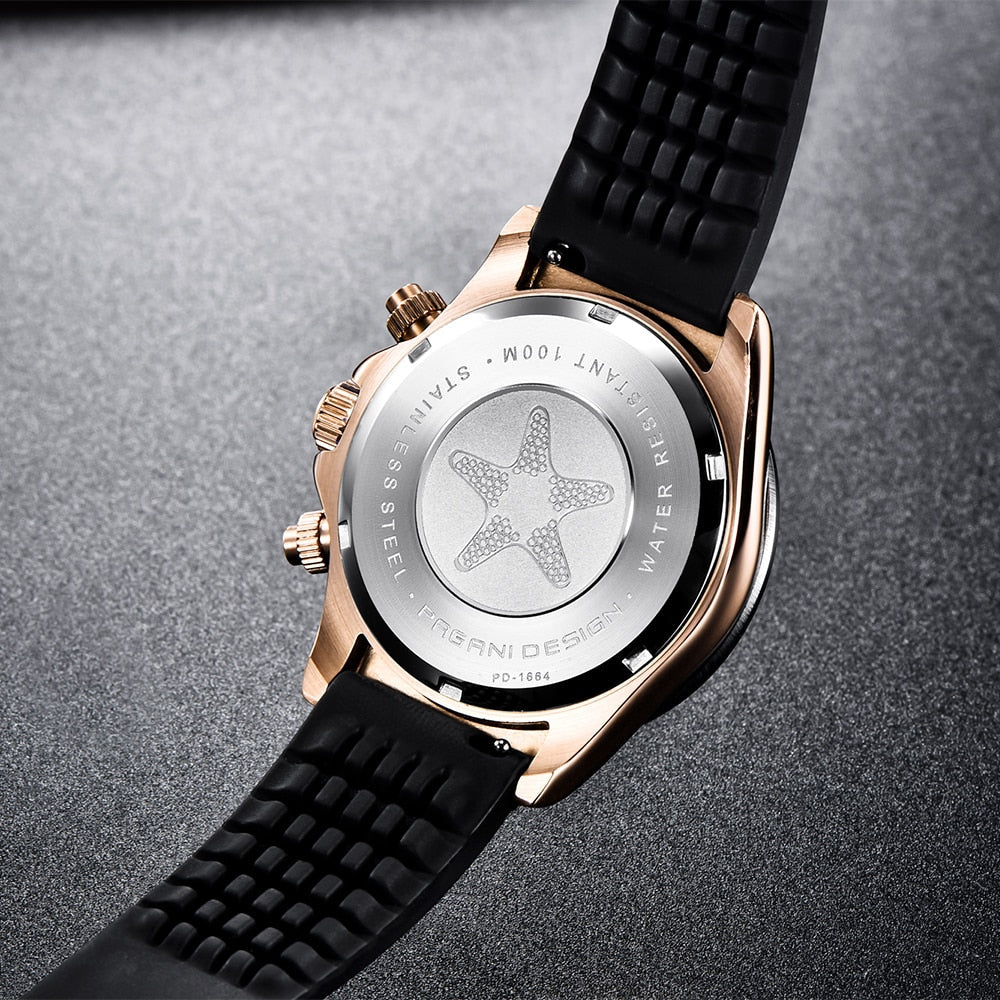 Stijlvol herenhorloge Sapphire in geschenkdoos, klaar om cadeau te geven, exclusief RVS quartz model.