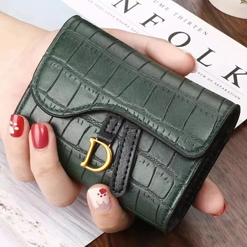 Luxe compacte dames portemonnee kaarthouder van PU-leer. Stijlvolle accessoire voor georganiseerde outfit.