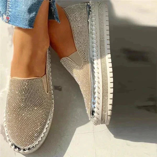 Dames instapschoenen met sprankelende glitter, ideaal voor elegante lente- en zomerlooks.