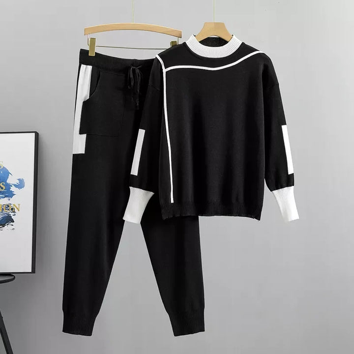 Comfortabel dames trainingspak Isla, tweedelige set. Zacht materiaal, perfect voor herfst/winter loungewear en vrije tijd.