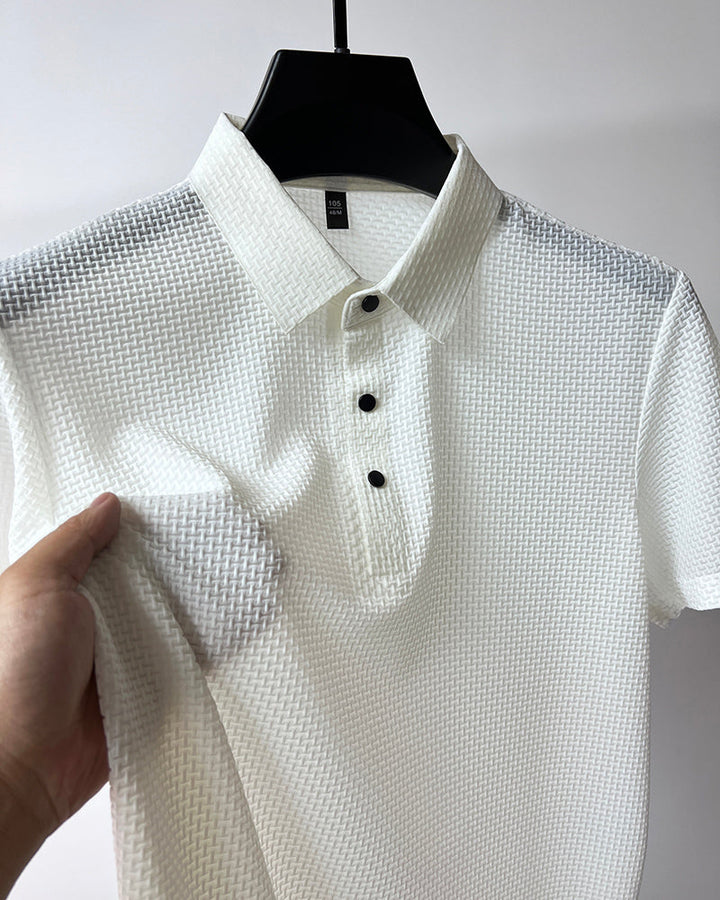 Comfortabele heren polo, veelzijdig voor zowel werk als ontspanning.