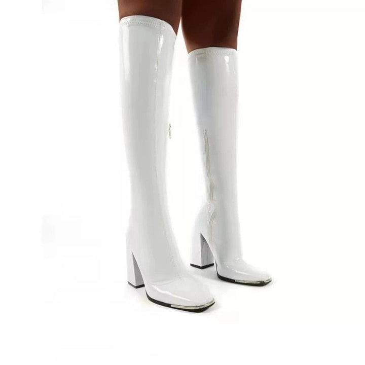 Modieuze retro dameslaarzen met unieke stijl, comfortabel en duurzaam ontworpen.