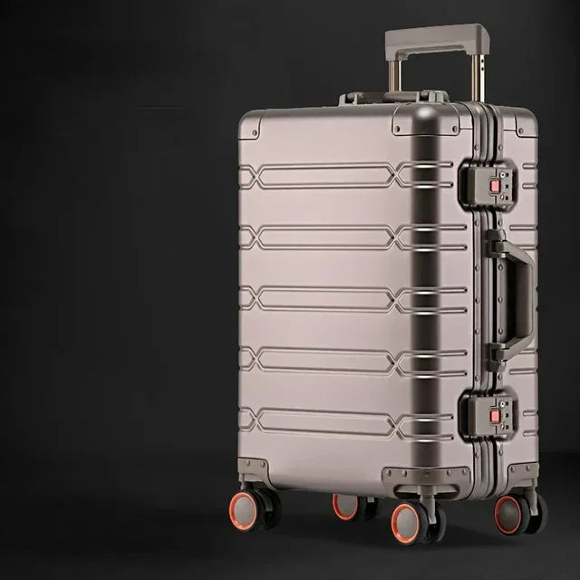 Luxe aluminium-magnesium trolley, model Oslo, met strak design en hoogwaardige afwerking.