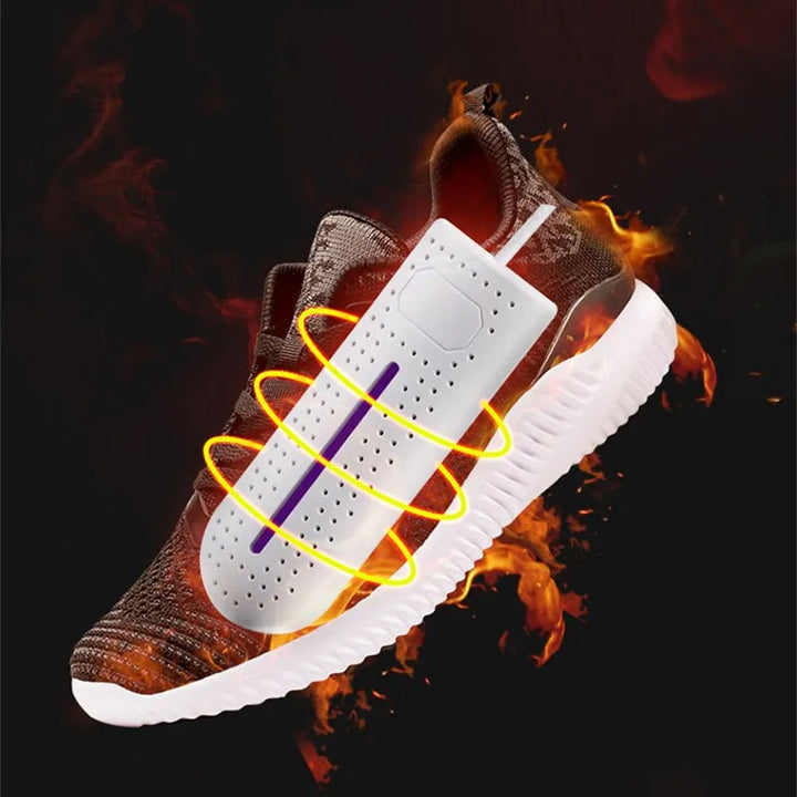 Geurverwijderaar voor schoenen, de ShoeFresh Pro UV-droger houdt je schoenen fris en droog.