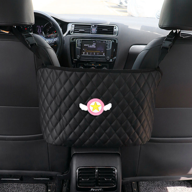 Handige auto gadget: een multifunctionele organizer voor de achterbank. Perfect voor lange reizen.